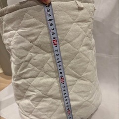 ランドリーバスケット　クリームベージュの画像