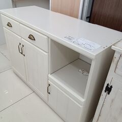 ★リユースのサカイ日立店★HJ7151 NITORI レンジ台 アイボリー H85×D45×W120 クリーニング済み の画像