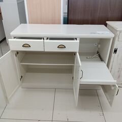 ★リユースのサカイ日立店★HJ7151 NITORI レンジ台 アイボリー H85×D45×W120 クリーニング済み の画像