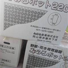 みのるポット　育苗箱の画像