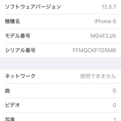 iPhone6  64GB　simスロット不良　wi-fi利用可能　液晶表示不良　タッチID使用不可 の画像