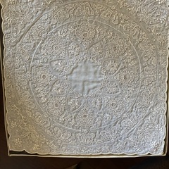 スワトウ刺繍 ハンカチ　2枚セットの画像