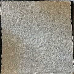 スワトウ刺繍 ハンカチ　2枚セットの画像