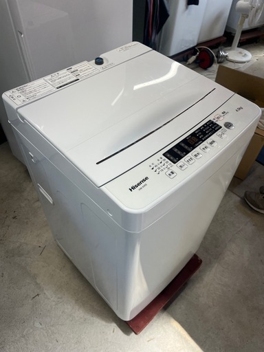 分解洗浄済み】2024年製ハイセンス 全自動洗濯機4.5kg(1〜2名)/配送