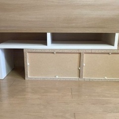 【中古】フレンチカントリー風 伸縮テレビ台の画像