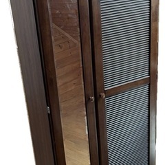 収納棚　クローゼット　タンス　鏡付きの画像