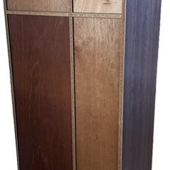 収納棚　クローゼット　タンス　鏡付きの画像