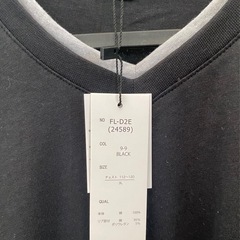 3L 2枚セット　Vネック 7分 袖Tシャツ メンズ無地カットソーフェイクレイヤー の画像