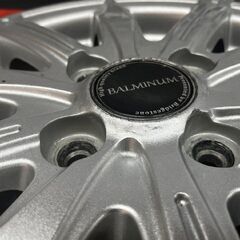 BS BRIDGESTONE BALMINUM バルミナ 社外ホイール 14インチ 4本 4.5J4HPCD100+45 N-ONE ラパン アルト等　(SHH012)の画像