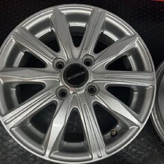 BS BRIDGESTONE BALMINUM バルミナ 社外ホイール 14インチ 4本 4.5J4HPCD100+45 N-ONE ラパン アルト等　(SHH012)の画像