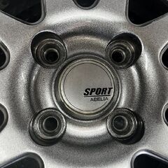 Yellow Hat SPORT ABELIA SP-A1 スポルト アベリア 社外ホイール 14インチ 4本 4.5J4HPCD100+45 ルークス モコ eKワゴン等　(SHH013)の画像