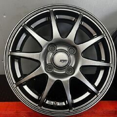 Yellow Hat SPORT ABELIA SP-A1 スポルト アベリア 社外ホイール 14インチ 4本 4.5J4HPCD100+45 ルークス モコ eKワゴン等　(SHH013)の画像