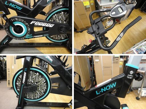 スピンバイク pooboo L-NOW D525LM 静音 フィットネスバイク エアロ