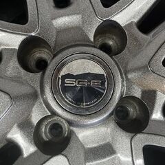 SG-E 社外ホイール 15インチ 4本 5.5J4HPCD100+42 アクア スペイド等　(SHH010)の画像