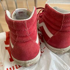 VANS　バンズ　スニーカー　赤　24cmの画像