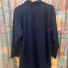 キシリトールプリント 7分袖 デザインクルーネックシャツ袖口コンプレッションボクラワークス コトブキニット　サイズLLの画像