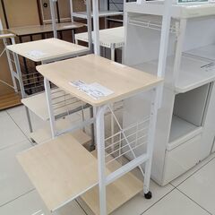 ★リユースのサカイ日立店★HJ7152  レンジラック ナチュラルベージュ H136×D42.5×W60 クリーニング済み の画像