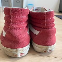 VANS　バンズ　スニーカー　赤　26cmの画像