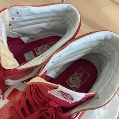 VANS　バンズ　スニーカー　赤　26cmの画像