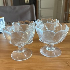 Francfrancアイスクリーム用ガラス4セット➕おまけ2個の画像