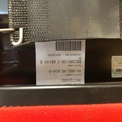 値下げしました。レカロ SR-7 KK100 赤　中古 の画像