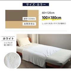 業務用 大判バスタオル 新品未使用 の画像