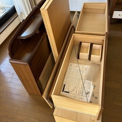 【お譲り先決定しています】26日お取引　ダブルベッド　マットレス付き　令和2年購入の画像