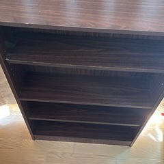 本棚 カラーボックス ブラウンの画像