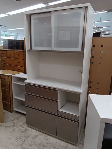 両開き書庫 ホワイト 900x450x1820 イナバ製 鍵無し・作成可能880円/本