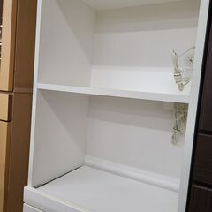J1099【リユースのサカイ柏店】NITORI　ニトリ　食器棚　レンジボード　コパン60RB-WH　ホワイト　クリーニング済　参考価格36,990円の画像