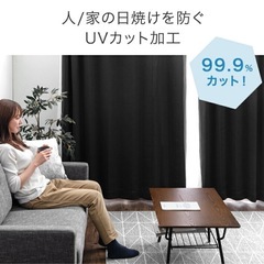 カーテン2枚組100×105cm　1級遮光の画像