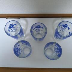 昭和レトロ　ガラスのコップ　5個セットの画像