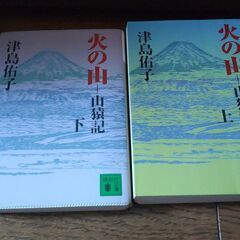★ 本を無料でお譲りします（津島佑子、火の山　山猿記）文庫　2冊セット　8/31まで受付の画像
