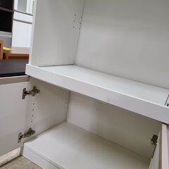 J1101【リユースのサカイ柏店】NITORI　ニトリ　レンジ台　フォルムN　RE9090WH　ホワイト　クリーニング済　の画像