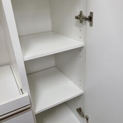 J1101【リユースのサカイ柏店】NITORI　ニトリ　レンジ台　フォルムN　RE9090WH　ホワイト　クリーニング済　の画像