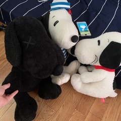 スヌーピー  大きい　ぬいぐるみ　中古の画像