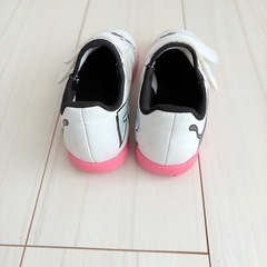 【美品】PUMA プーマ ジュニア トレシュー 18cm ピンクソールの画像