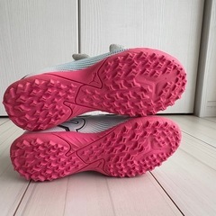 【美品】PUMA プーマ ジュニア トレシュー 18cm ピンクソールの画像