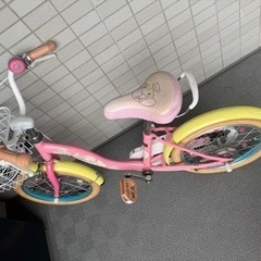 16センチ 女の子用 自転車 ピンク の画像
