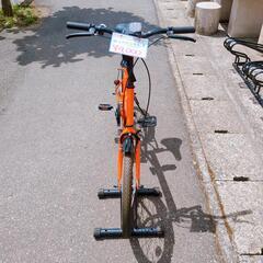 折りたたみ自転車 FIELD CHAMP フィールドチャンプ オレンジ 20インチ 【こちらは店舗です。浜村鹿野温泉ICから3分 買取本舗 宮本リサイクル 営業時間9～19時 定休日水曜のみ←連絡できませんm(_ _)m】の画像