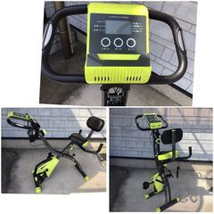 362 アルインコ ALFIT コンフォートバイク2【AFB4309GX】エクササイズバンド/背もたれ付 エアロバイクの画像