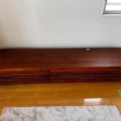 【引き取り限定】テレビボード　200cm ウォールナットの画像
