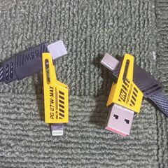3個セット新品マルチ充電器1メートルiPhoneとtype-CマルチUSBの画像