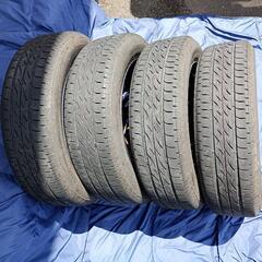 軽自動車に　14インチアルミホイールタイヤセットの画像