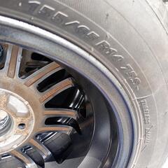 軽自動車に　14インチアルミホイールタイヤセットの画像