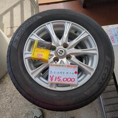ホイル付きタイヤ YOKOHAMA ECOS ジョーカーアルミホイール 185/65R15 88R 7～8分山【こちらは店舗です。浜村鹿野温泉ICから3分 買取本舗 宮本リサイクル 営業時間9～19時 定休日水曜のみ←連絡できませんm(_ _)m】  の画像