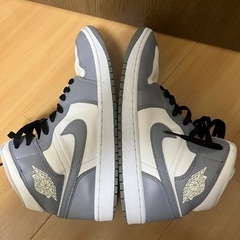 Nike Air Jordan 1 Mid "Grey/Sail" 28.5の画像