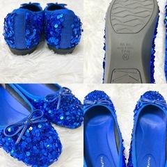 跳べるパンプス✨オリエンタルトラフィック バレエシューズ スパンコール 24cmの画像