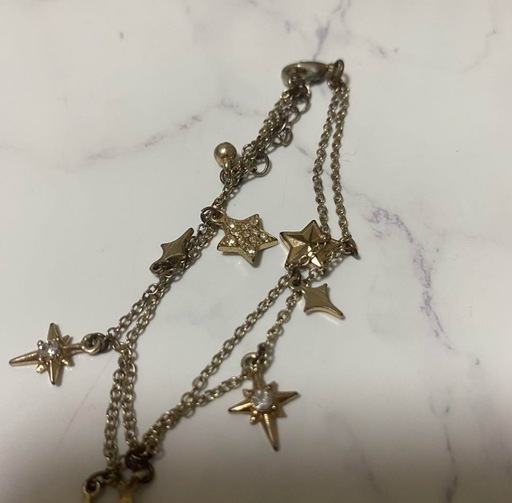 ２２５０円・ハネ出し・岡山県・ぽぽ・ゴールドラッシュ・５㎏ ゴールドキラキラブレスレット (han) 岡山のアクセサリー