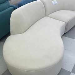 ★リユースのサカイ千葉中央店★期間限定割引有  ソファ ホワイト H76×D106×W246 クリーニング済み TC3912の画像